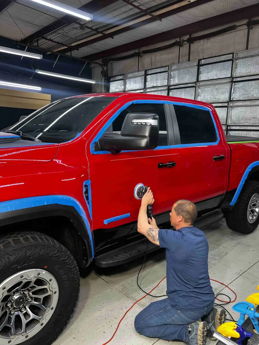 Vehicle paint correction service Dallas TX by Tint Tek Plus