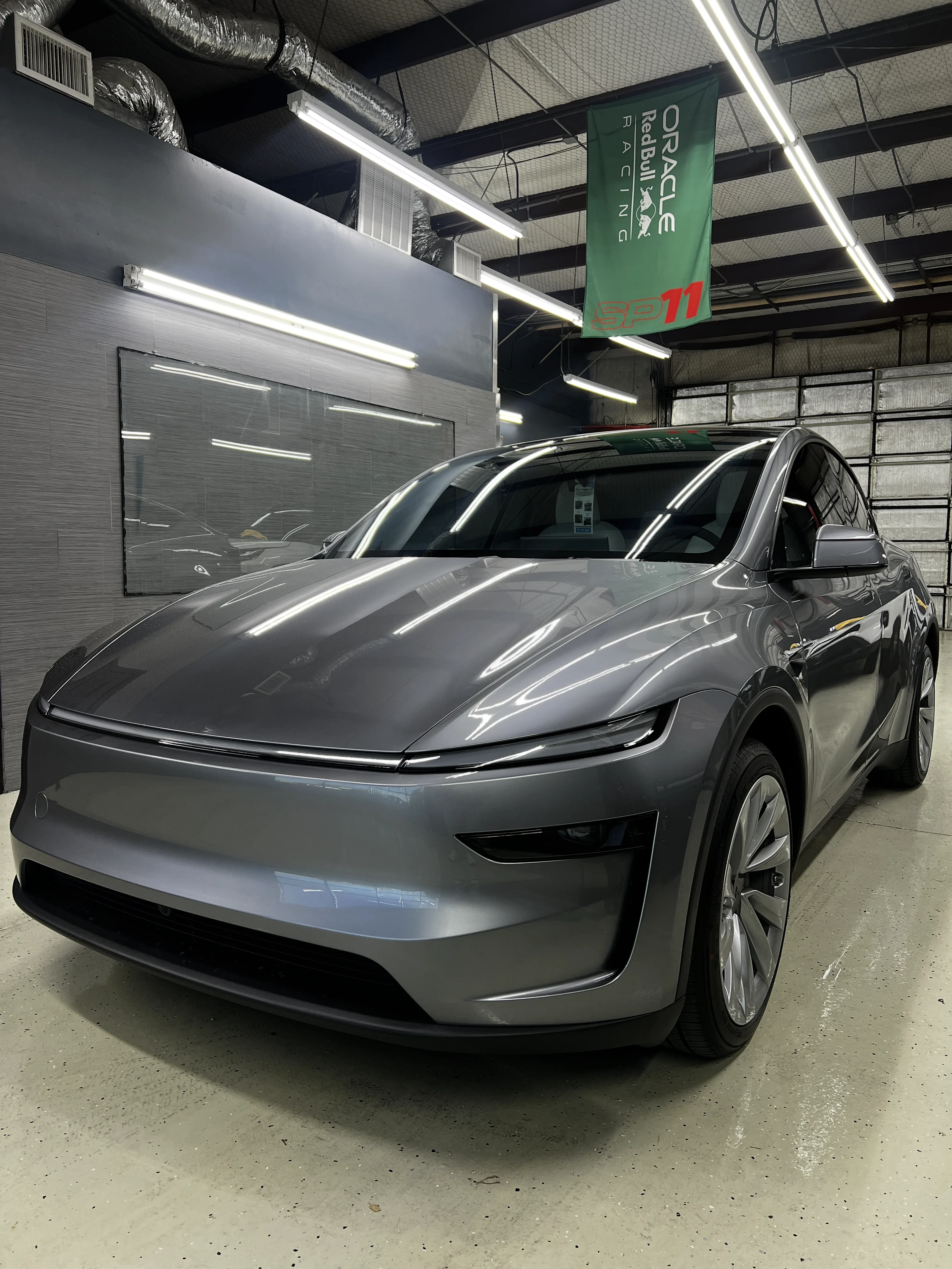 Tesla Window Tinting Process Step 1
